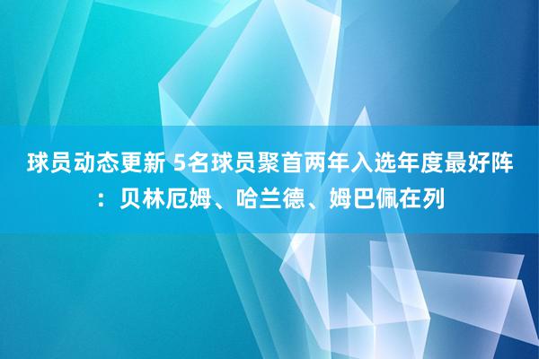 球员动态更新 5名球员聚首两年入选年度最好阵：贝林厄姆、哈兰德、姆巴佩在列