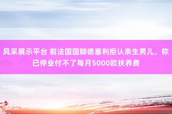 风采展示平台 前法国国脚德塞利拒认亲生男儿，称已停业付不了每月5000欧扶养费